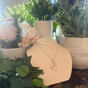 Silver Nurse/Stethoscope Pendant Necklace